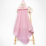 Unisex Çocuk 2'li Havlu ve Banyo Kesesi Takım 85X80 Babyline